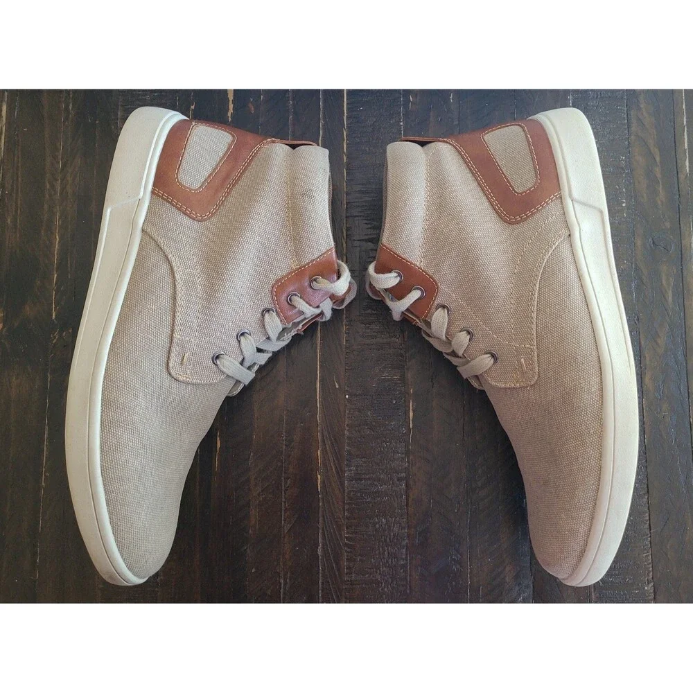 Steve Madden Kenya Lace-Up Casual Shoes Men’s Size 9 Tan Brown Low Top